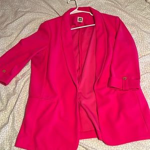 Anne Klein hot pink blazer